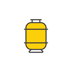 Cylinder icon design with white background stock illustration