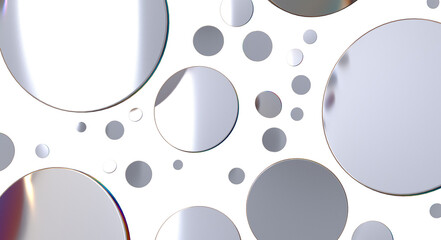 confetti - Silver Holographic PNG