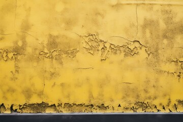Old yellow wall texture. Abstract background for design with copy space. Generative ai