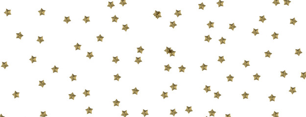 Celestial Splendor Unveiled: 3D Gold Stars Rain Illustration Enchants