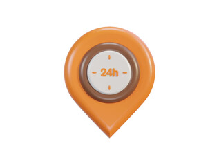 Vector 3d realistic location map pin gps pointer markers vector icon illustration for destination