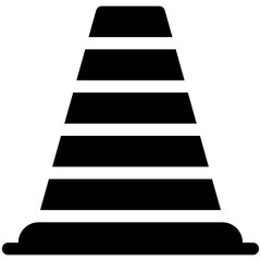 Traffic cone icon, Marathon related vector