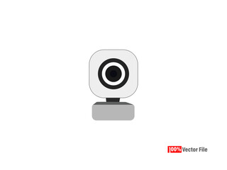 USB PC Computer Webcam webcam Vector Isometric CCTV webcam elements Security and technology concept - webcam Vector illustration isolated on white background CCTV camera icons. Vector webCam. 