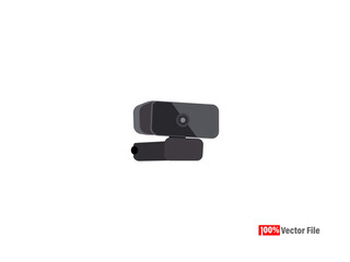 USB PC Computer Webcam webcam Vector Isometric CCTV webcam elements Security and technology concept - webcam Vector illustration isolated on white background CCTV camera icons. Vector webCam. 