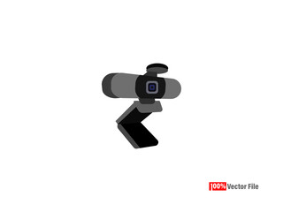  web camera icon. Design Template, security camera icons, video surveillance, cctv sign set, Minimal Web camera vector on a white background. Vector illustration.