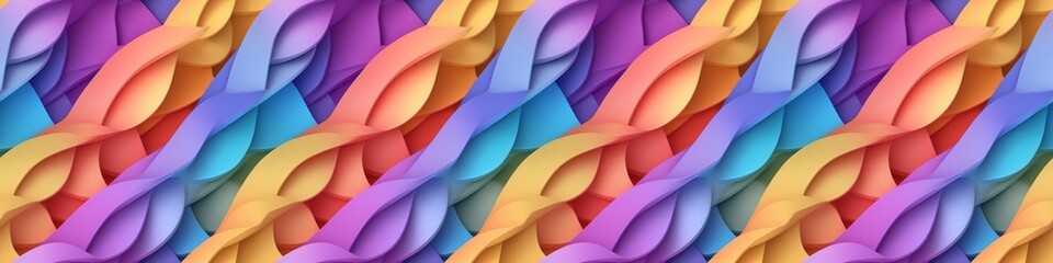 Abstract colorful bold colors and gradients waves texture background panorama banner for web design backdrop Generative AI