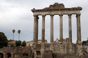 Obraz premium Forum center from the Palatine Hill - Rome - Italy