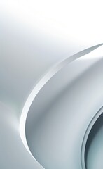 White and gray color tone smooth wavy curvy lines abstract background.