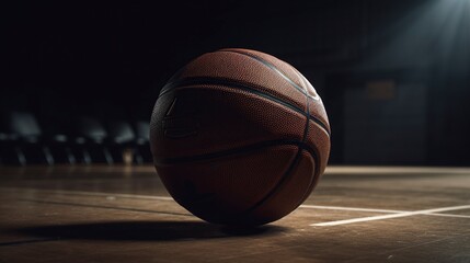 Basketball Ball, Generative AI, Illustration