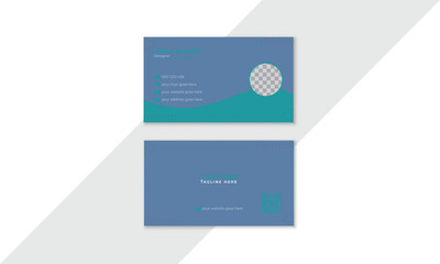 Fototapeta premium Professional business card template, Modern business card design