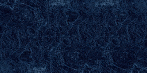 Dark blue marble wide texture. Navy color gloomy grunge fine textured widescreen backdrop. Dramatic indigo abstract background