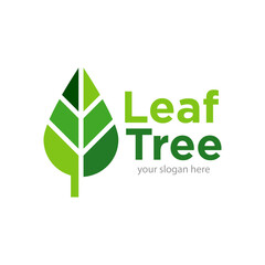 Obraz premium Tree Idea and Ecology Logo Design Illustration