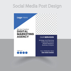 Social media post design for your corporate business, Instagram post banner