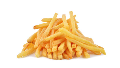 French fries isolated on transparent background. PNG