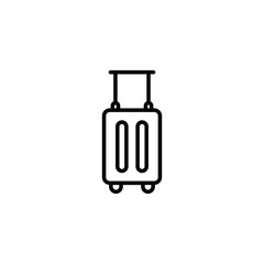 Travel Bag icon design with white background stock illustration