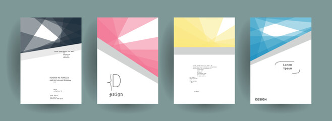 Abstract gradient vector background for business brochure cover design	