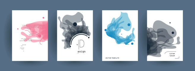 Abstract gradient vector background for business brochure cover design	