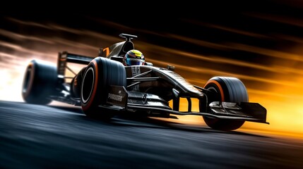 Fototapeta premium Formula 1 Cars, Generative AI, Illustration