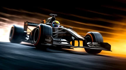 Fotobehang Formule 1 Formula 1 Cars, Generative AI, Illustration