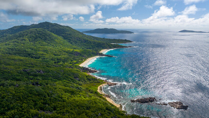 littoral des Seychelles la digue 