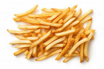 french snack chip potato yellow isolated fry meal fat fast. Generative AI.