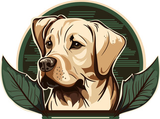 Labrador Retriever Logo Vector Illustration