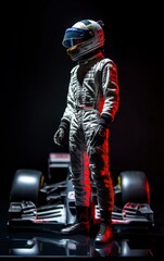 Formula 1 Driver, Generative AI, Illustration - obrazy, fototapety, plakaty
