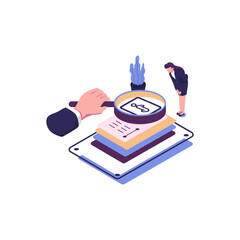 guides flat style isometric illustration vector design