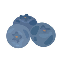 Tasty blueberries on white background