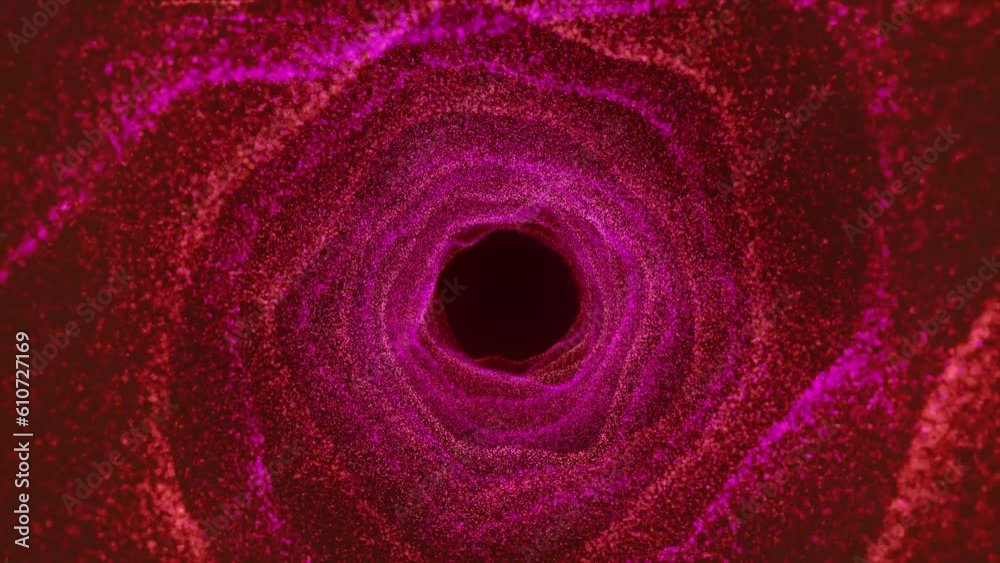 Poster colorful tunnel background. abstract digital background. big data visualization. data flow informati
