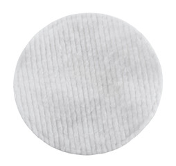 Cosmetic disc on a white background for facial skin care. View from above. Health and body care