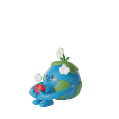 Cute Earth Planet 3d Illustration