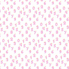 Background with pink numbers.