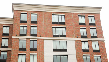 Old brick buildings symbolize timeless elegance, heritage, stability, and a sense of history in the business office environment