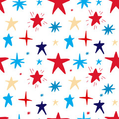 Obraz premium Abstract background with chaotic stars pattern