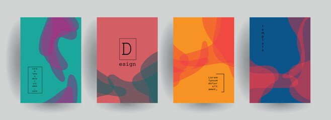 Abstract gradient vector background for business brochure cover design	