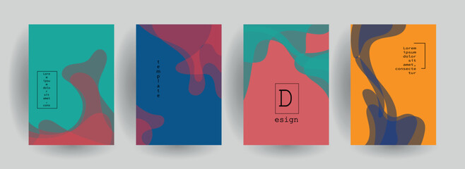 Abstract gradient vector background for business brochure cover design	