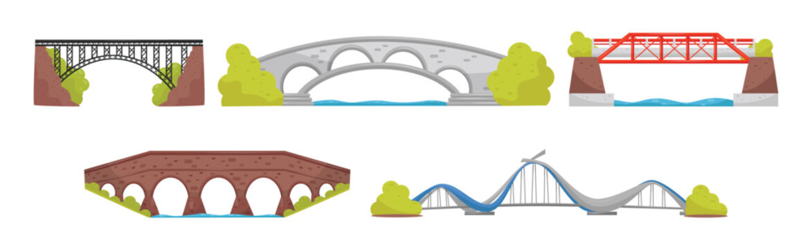 Different Bridge as Structure for Spanning Physical Obstacle Vector Set