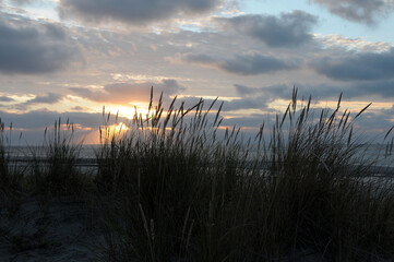 Sundown am Strand von Wangerooge