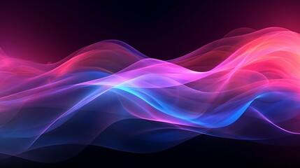 an abstract light wave with colors. Generative AI.