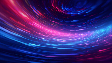 colorful lights moving in a circular motion. Generative AI.