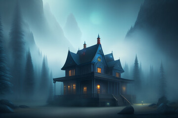 haunted castle in the woods