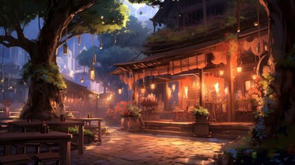 Fototapeta premium Game Art Anime Background Wallpaper