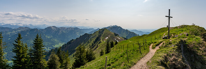 Hike at the Nagelfluhkette from Gunzesried over the Stuiben to the Steineberg
