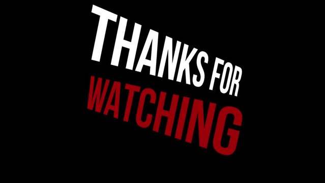 thanks for watching for youtube ending scane