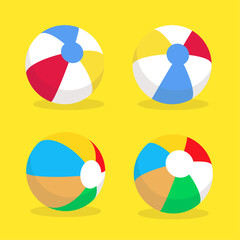 Obraz premium set of beach balls 