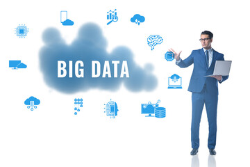 Big data concept with business people