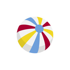 colorful beach ball isolated