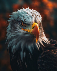 eagle portrait, generative ai 