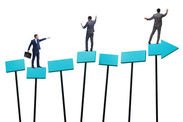 Fototapeta premium Concept of growth with businessman